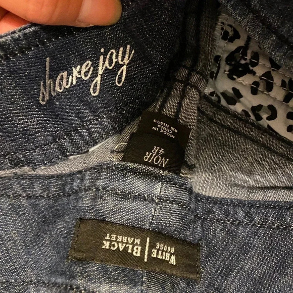 White House Black Market Bootcut Flared Leg blue Jeans Women Size 4R Pockets - Picture 3 of 6